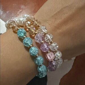Elegant Multicolor Beaded Bracelet Set
